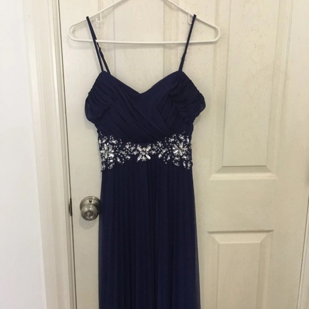 Blue prom dress